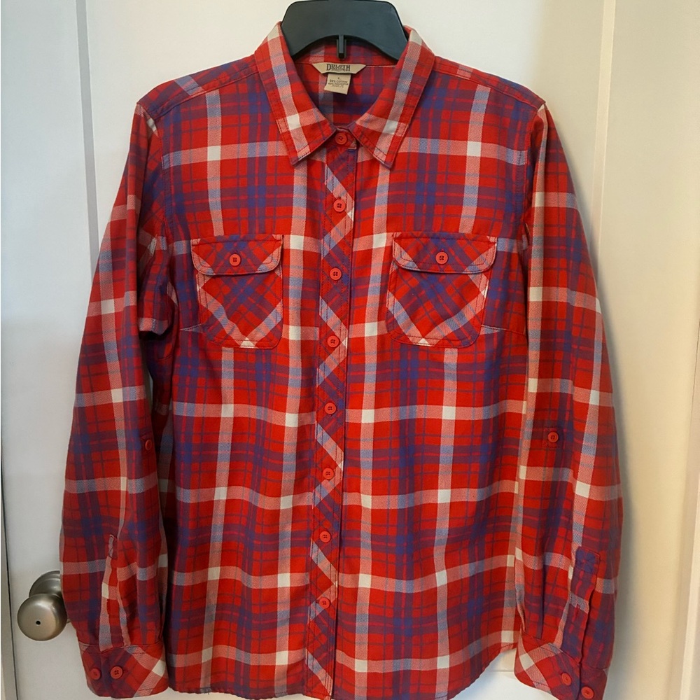 Duluth Trading Co. Women's Free Swingin' Flannel Shirt
